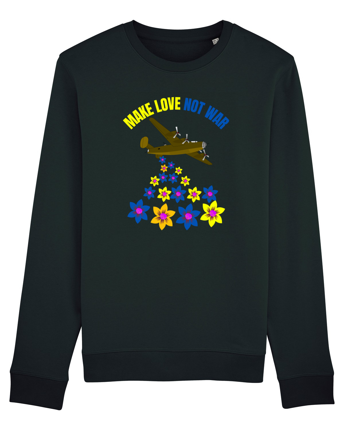 Bluză mânecă lungă Unisex Rise Black