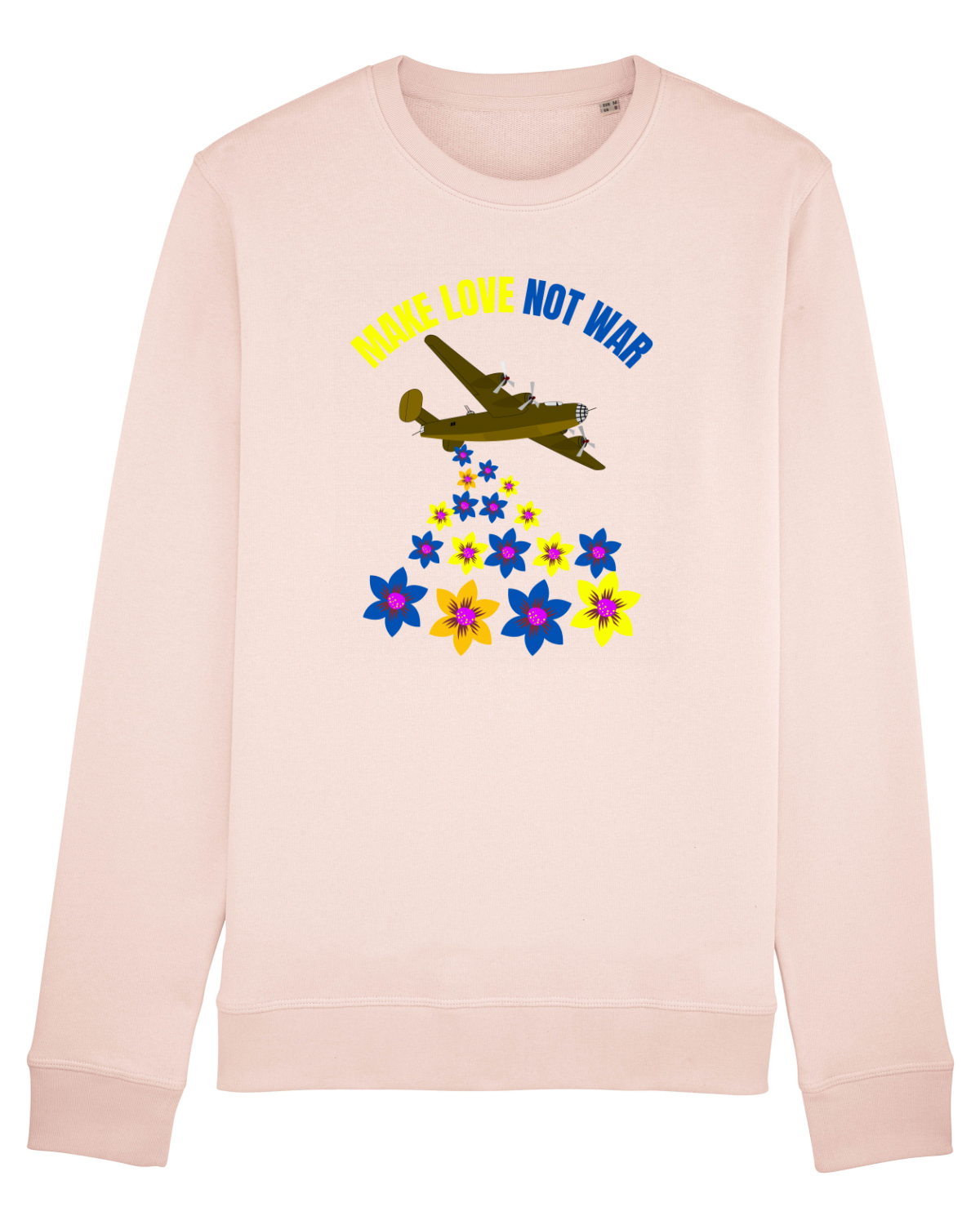 Bluză mânecă lungă Unisex Rise Candy Pink