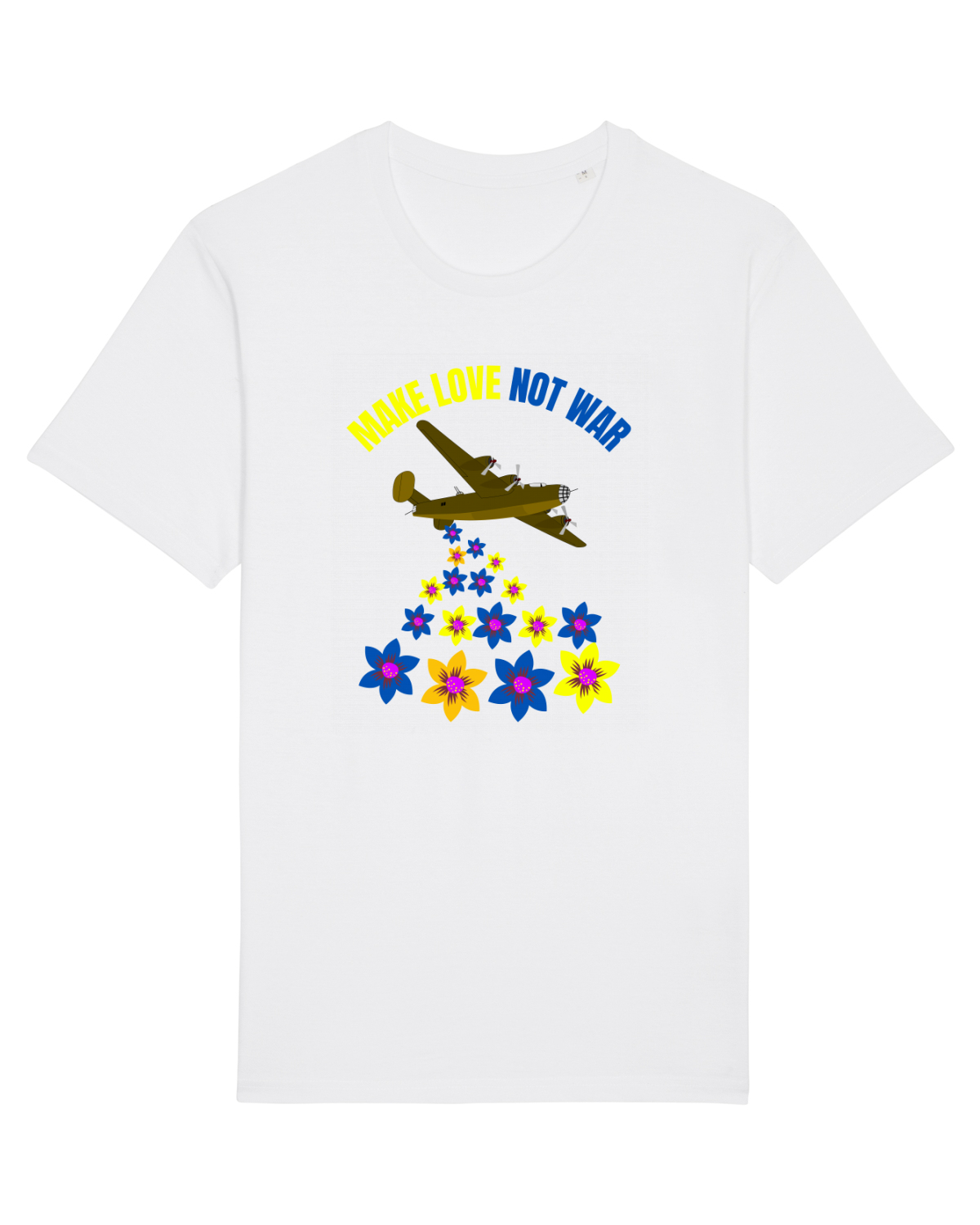 Tricou mânecă scurtă Unisex Rocker White