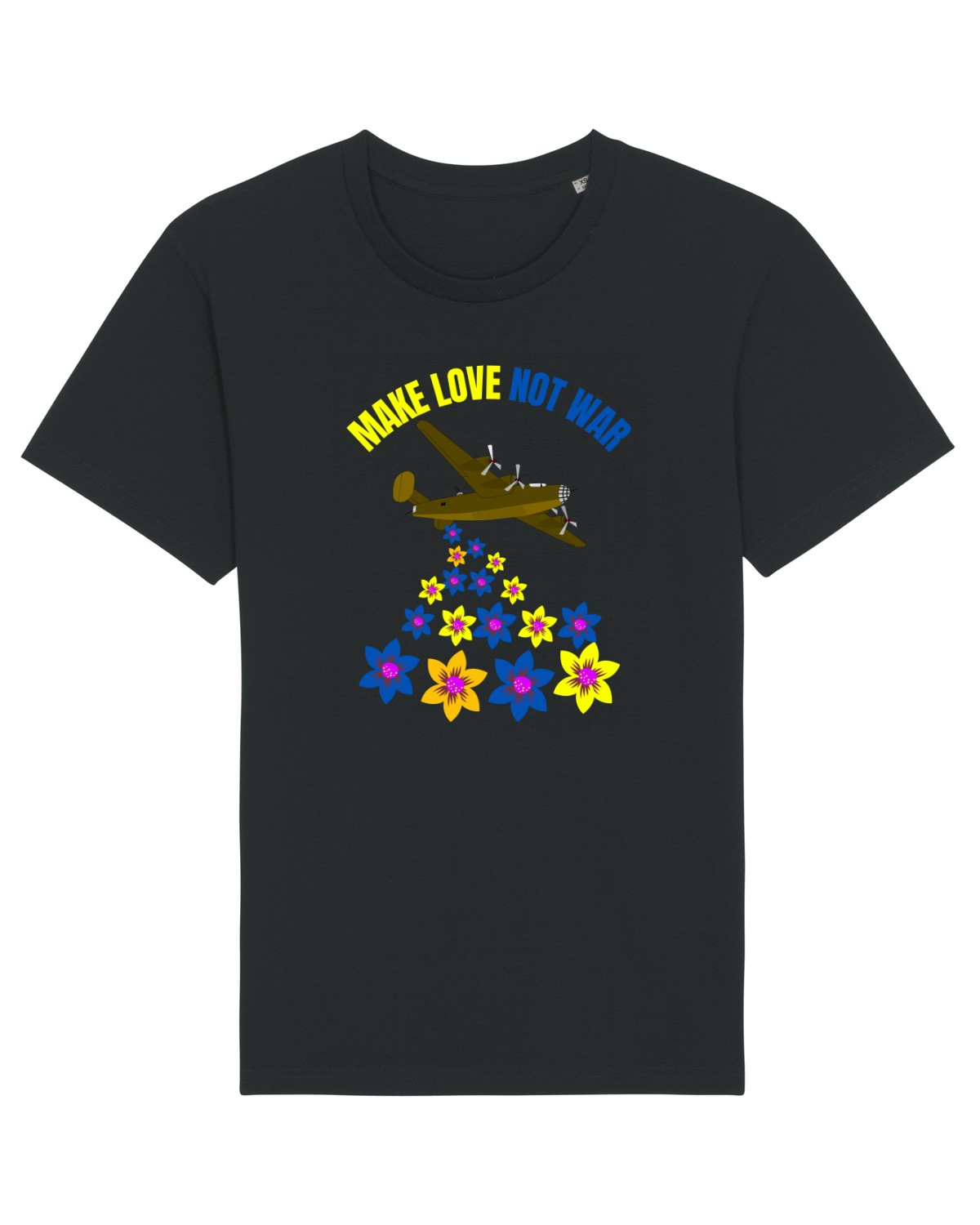 Tricou mânecă scurtă Unisex Rocker Black