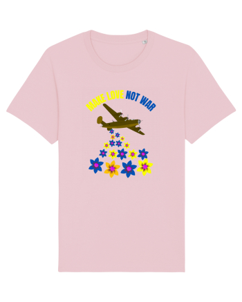 Make Love Not War Cotton Pink