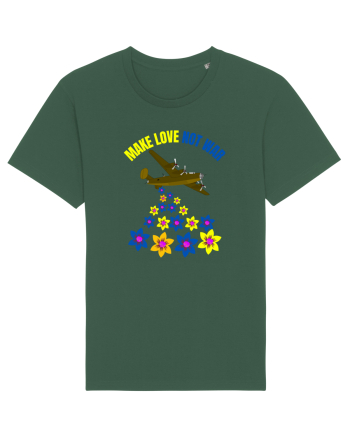 Make Love Not War Bottle Green