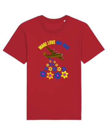 Make Love Not War Red