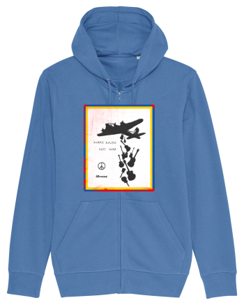 Make music not war Bright Blue