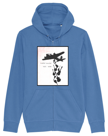 Make music not war Bright Blue