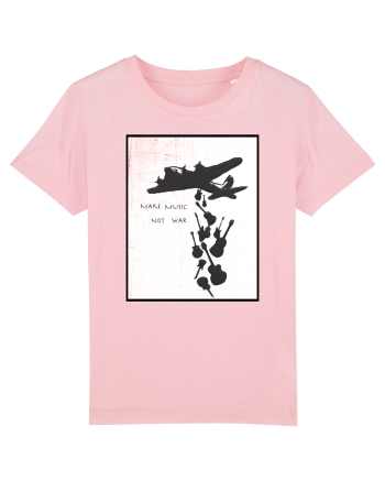 Make music not war Cotton Pink