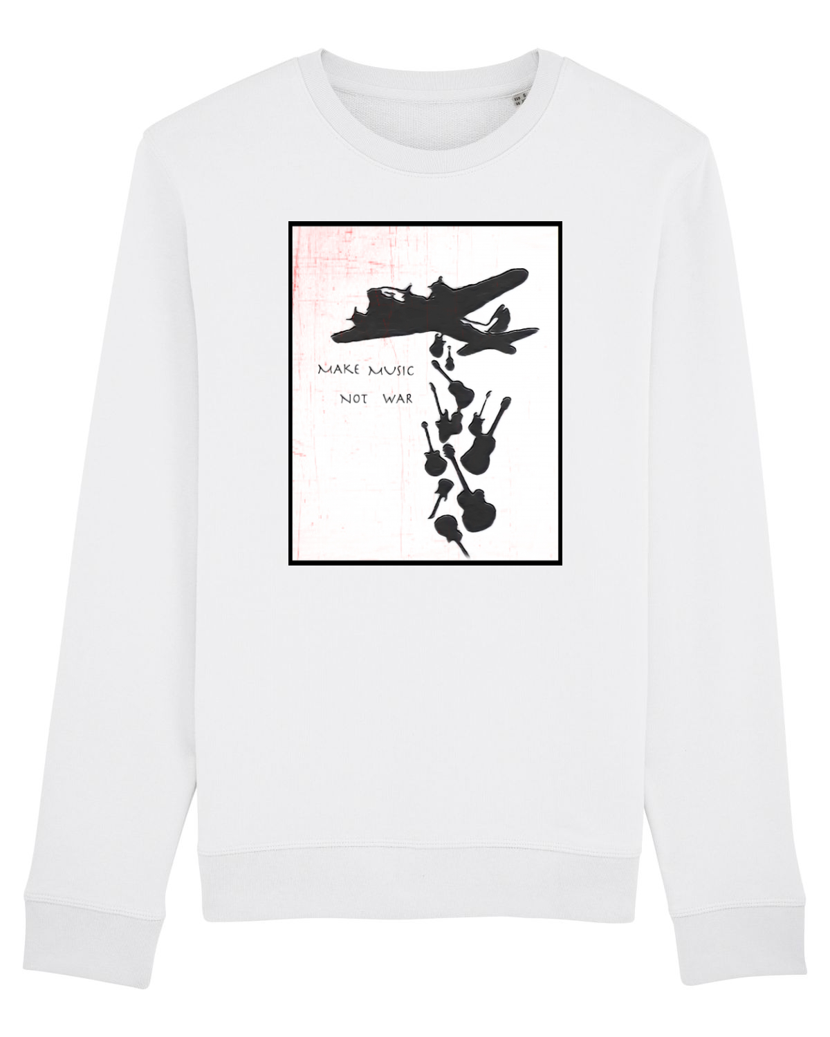 Bluză mânecă lungă Unisex Rise White