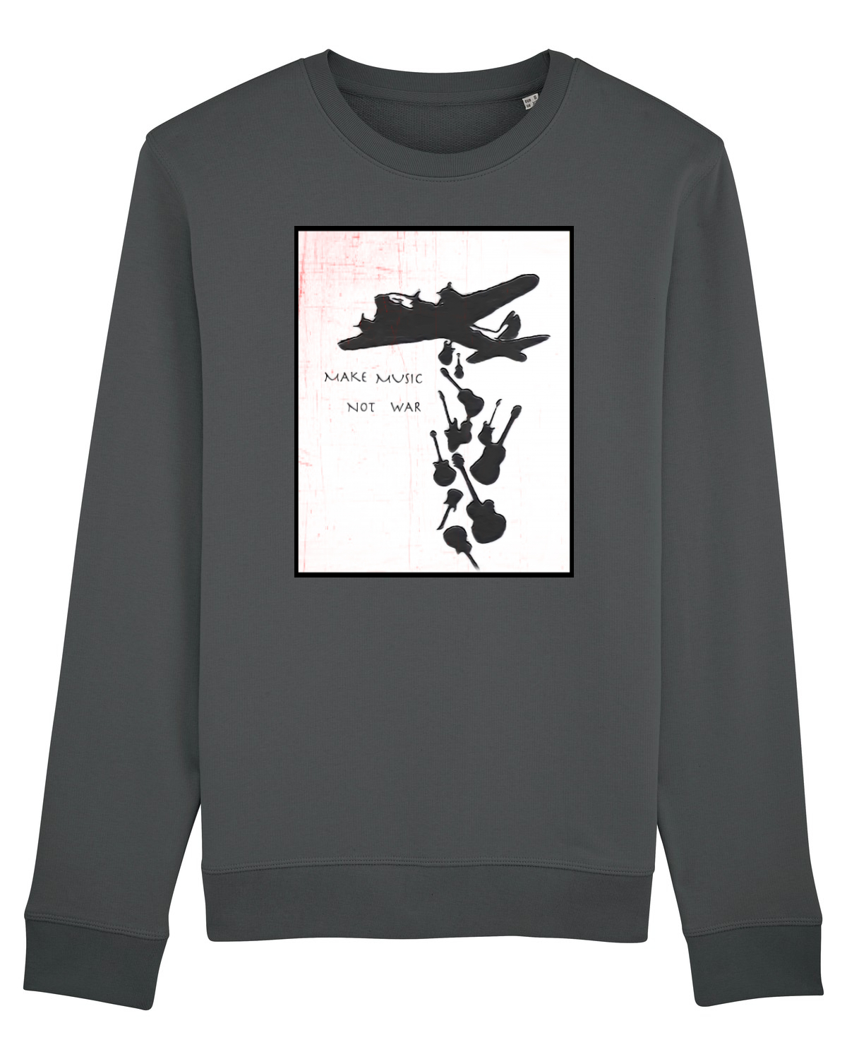 Bluză mânecă lungă Unisex Rise Anthracite