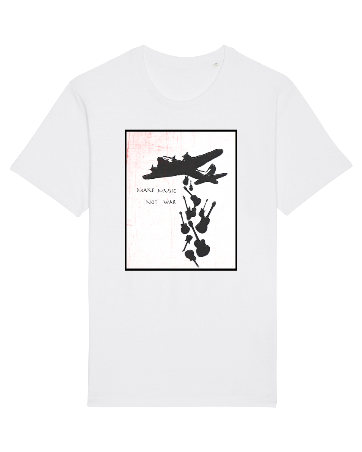 Tricou mânecă scurtă Unisex Rocker White