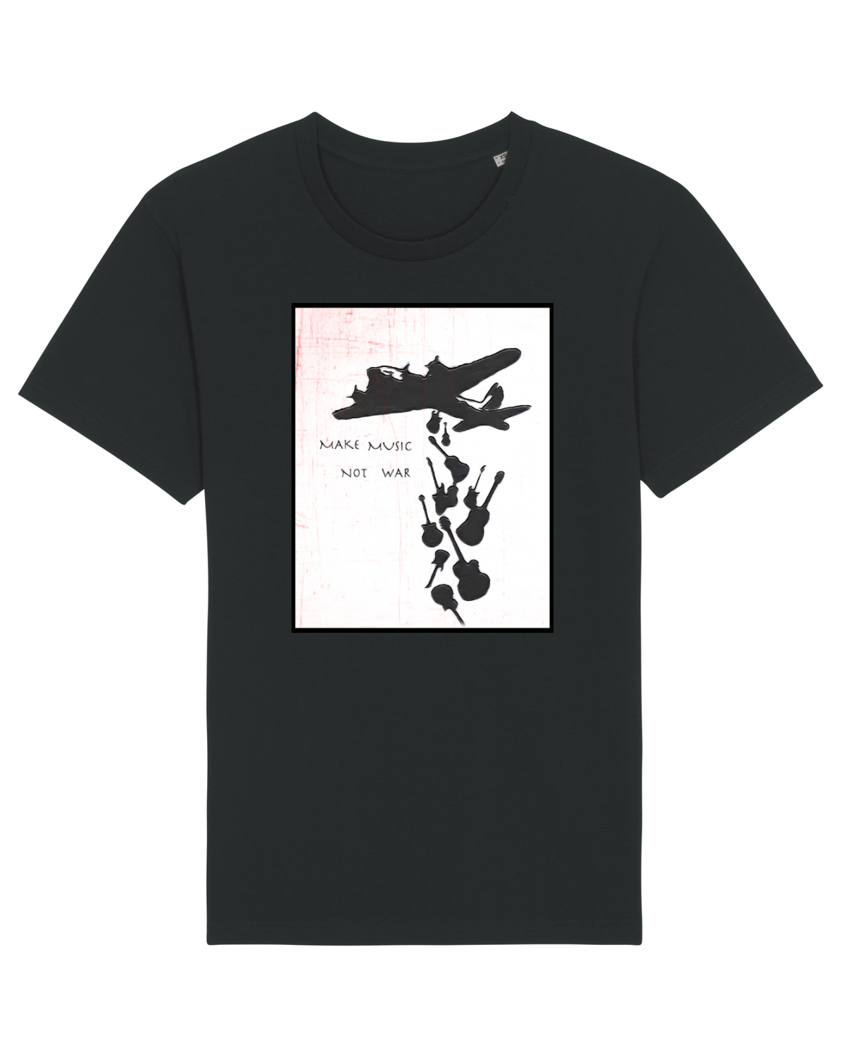 Tricou mânecă scurtă Unisex Rocker Black