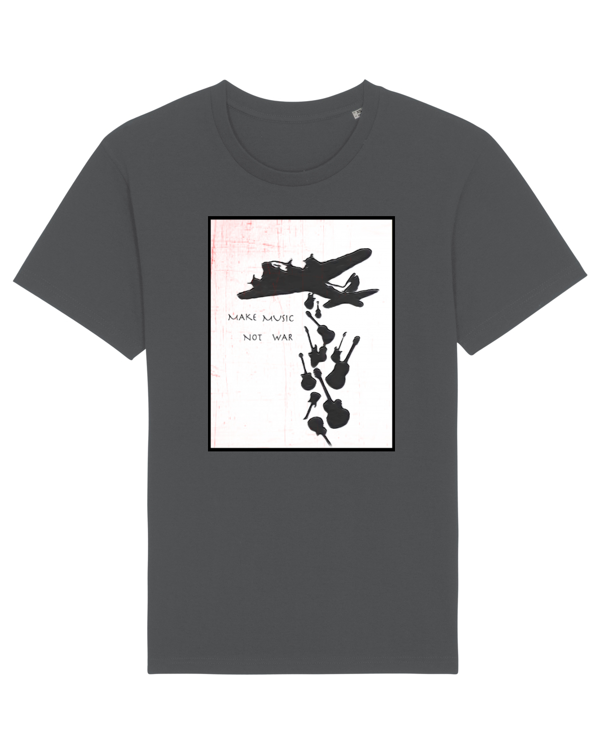 Tricou mânecă scurtă Unisex Rocker Anthracite