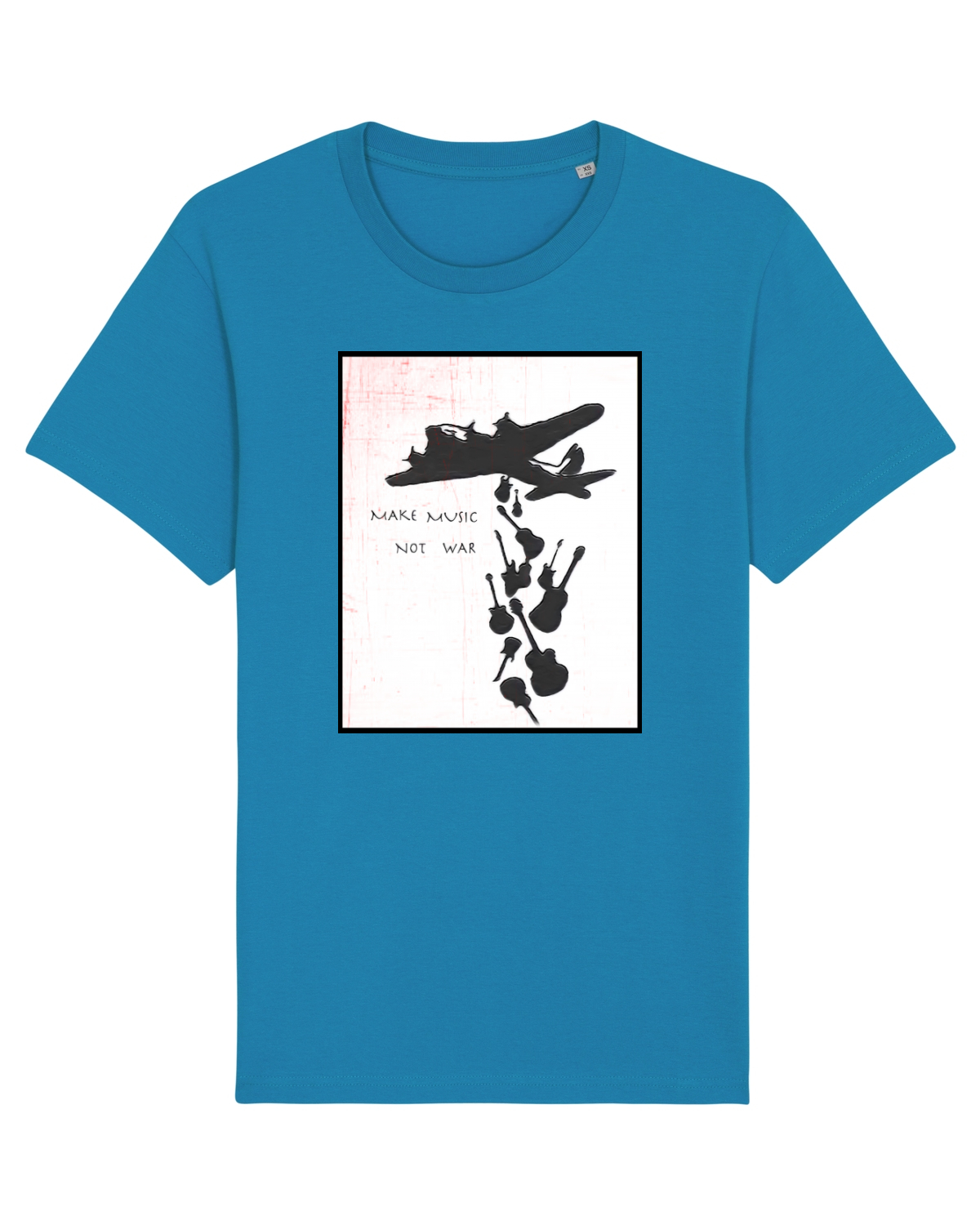 Tricou mânecă scurtă Unisex Rocker Azur