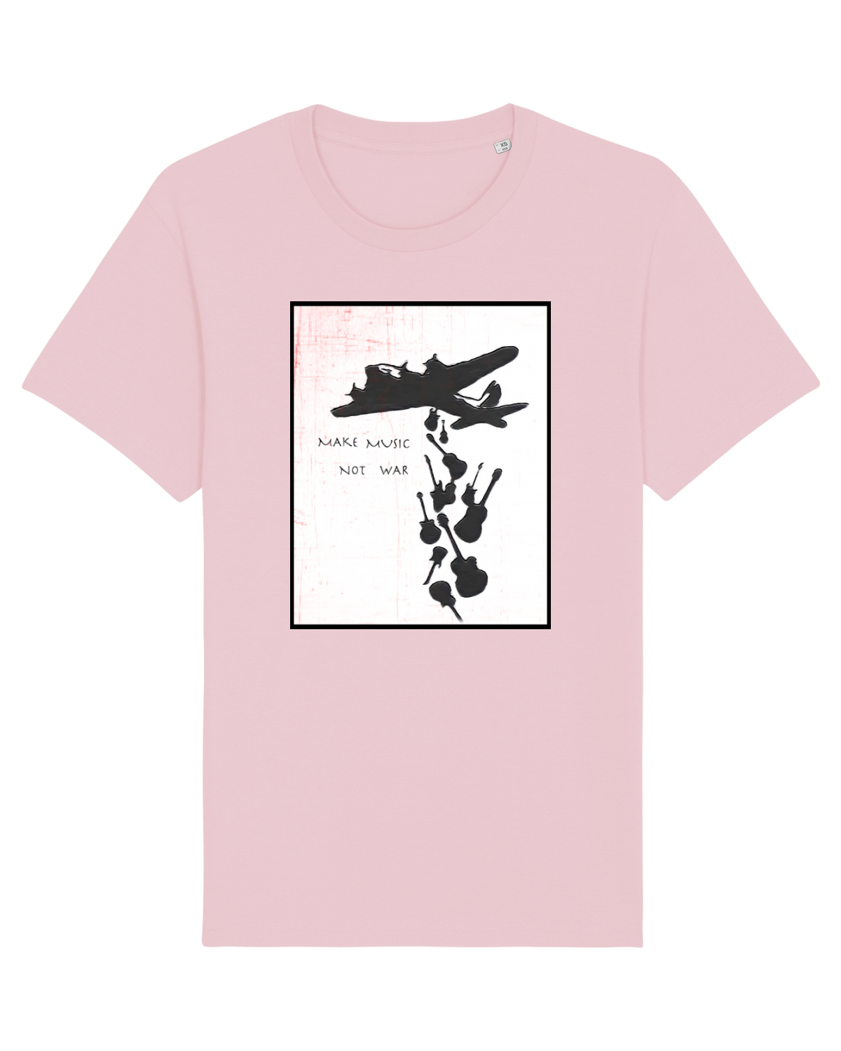 Tricou mânecă scurtă Unisex Rocker Cotton Pink