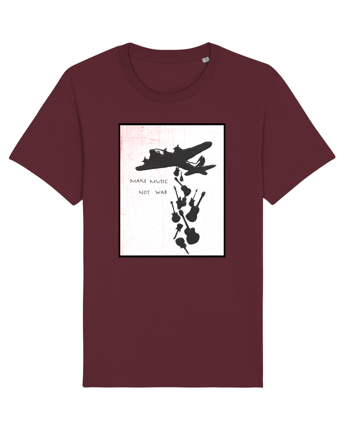 Tricou mânecă scurtă Unisex Rocker Burgundy