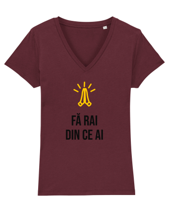 Fă rai din ce ai Burgundy