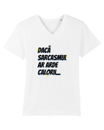 Dacă sarcasmul ar arde calorii Tricou mânecă scurtă guler V Bărbat Presenter