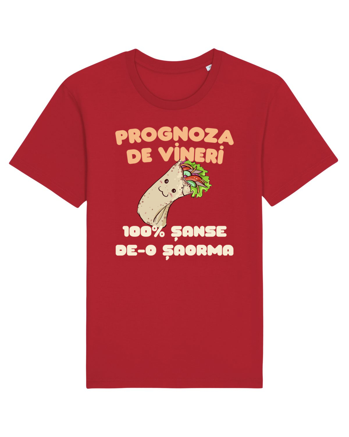 Tricou mânecă scurtă Unisex Rocker Red