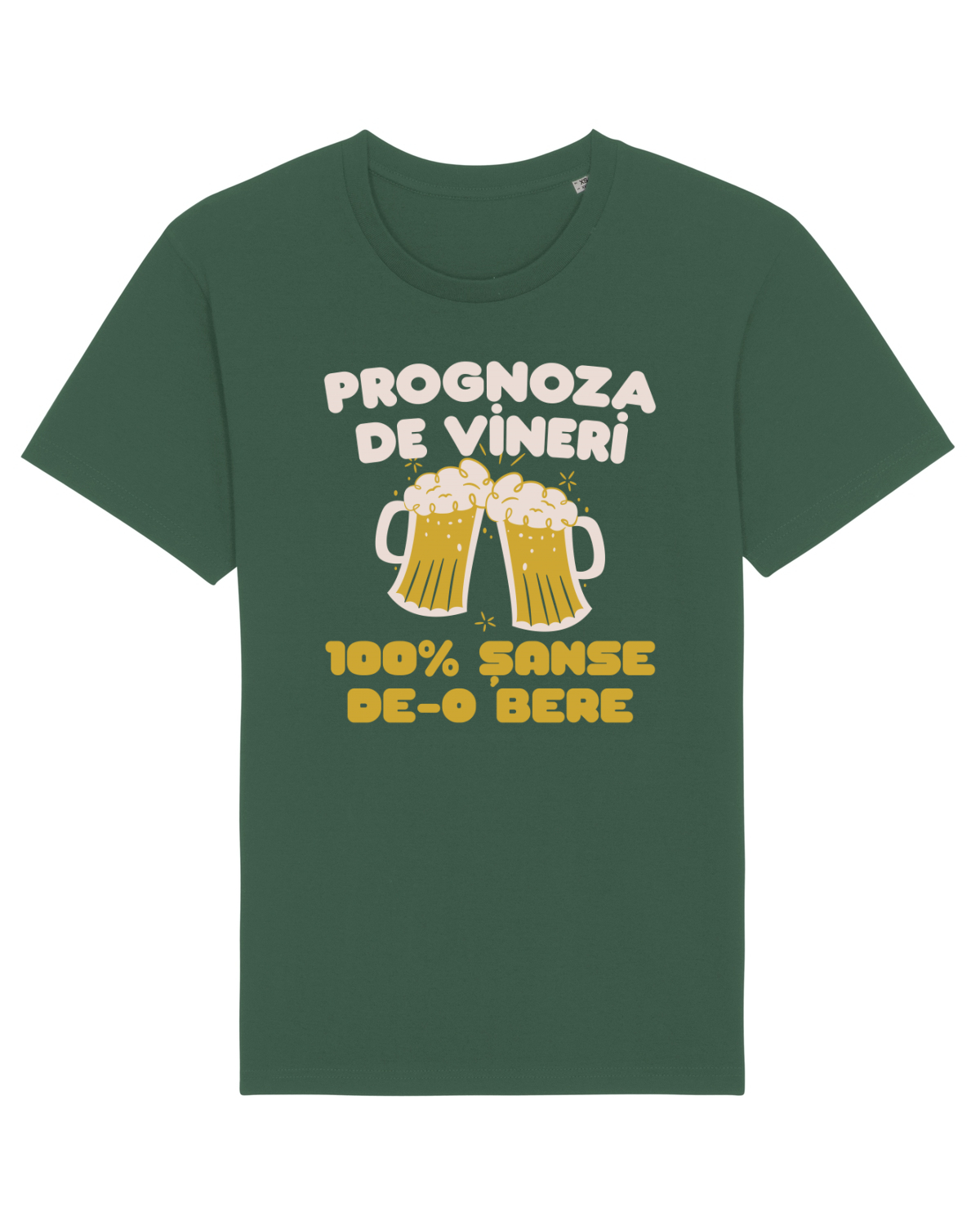 Tricou mânecă scurtă Unisex Rocker Bottle Green