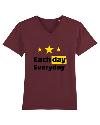 Each day. Everyday.  Burgundy