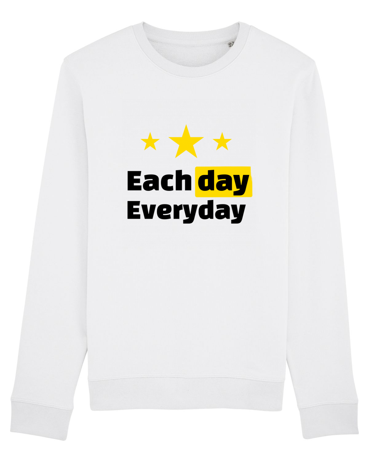 Bluză mânecă lungă Unisex Rise White