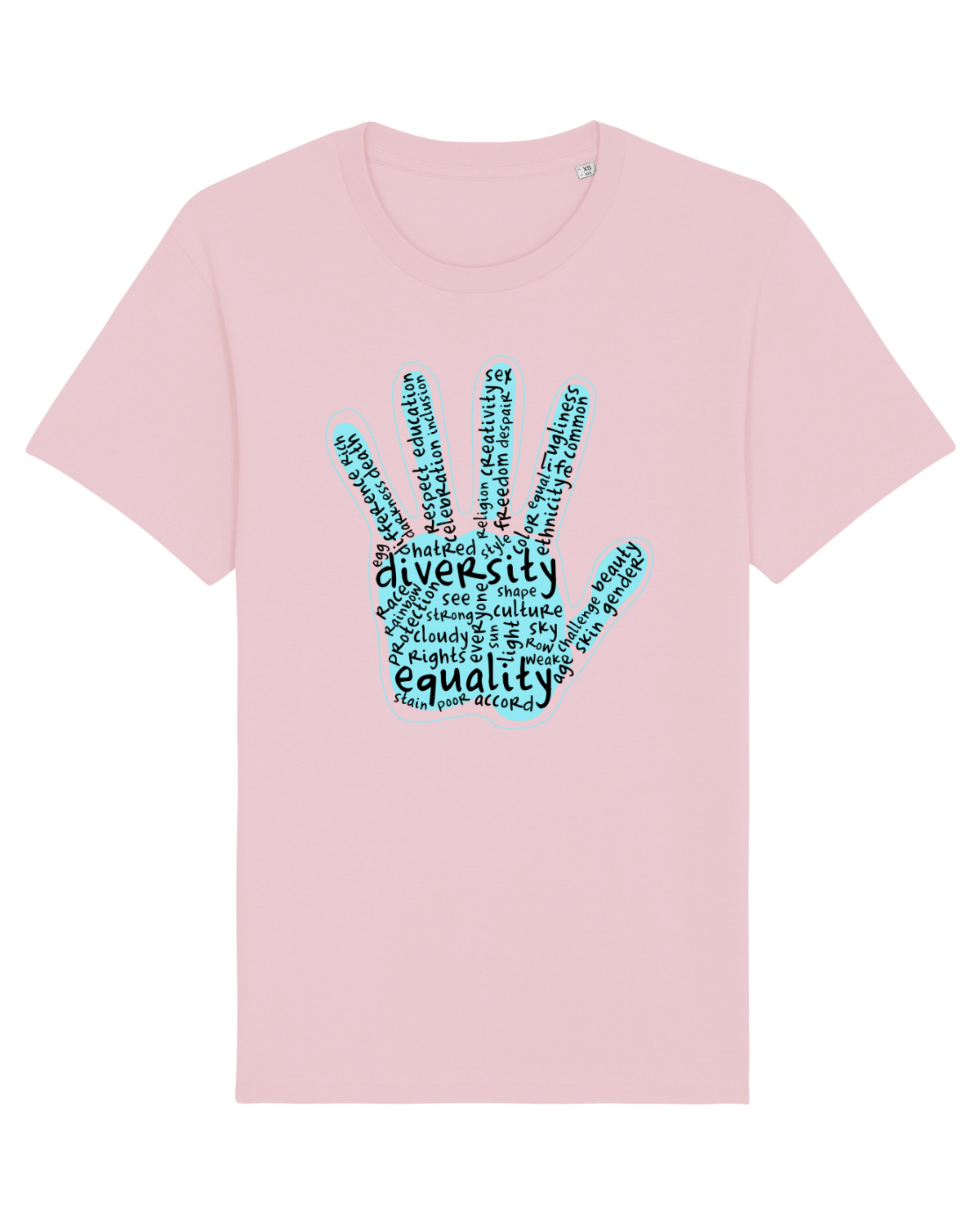 Tricou mânecă scurtă Unisex Rocker Cotton Pink