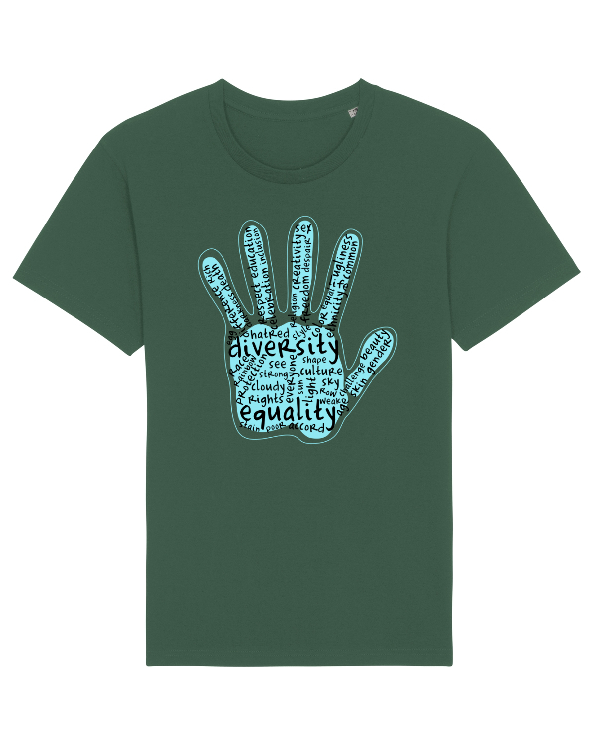 Tricou mânecă scurtă Unisex Rocker Bottle Green