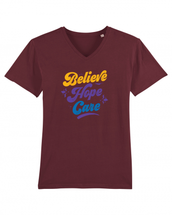 Belive Hope Care Burgundy