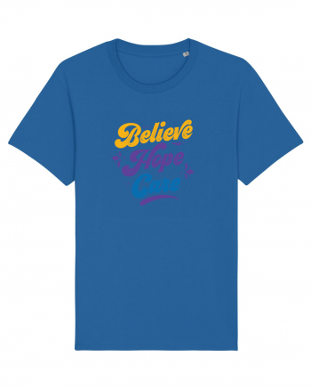 Belive Hope Care Royal Blue