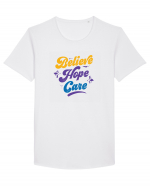 Belive Hope Care Tricou mânecă scurtă guler larg Bărbat Skater