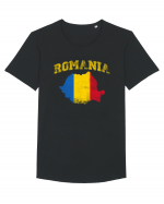 Romania Tricou mânecă scurtă guler larg Bărbat Skater