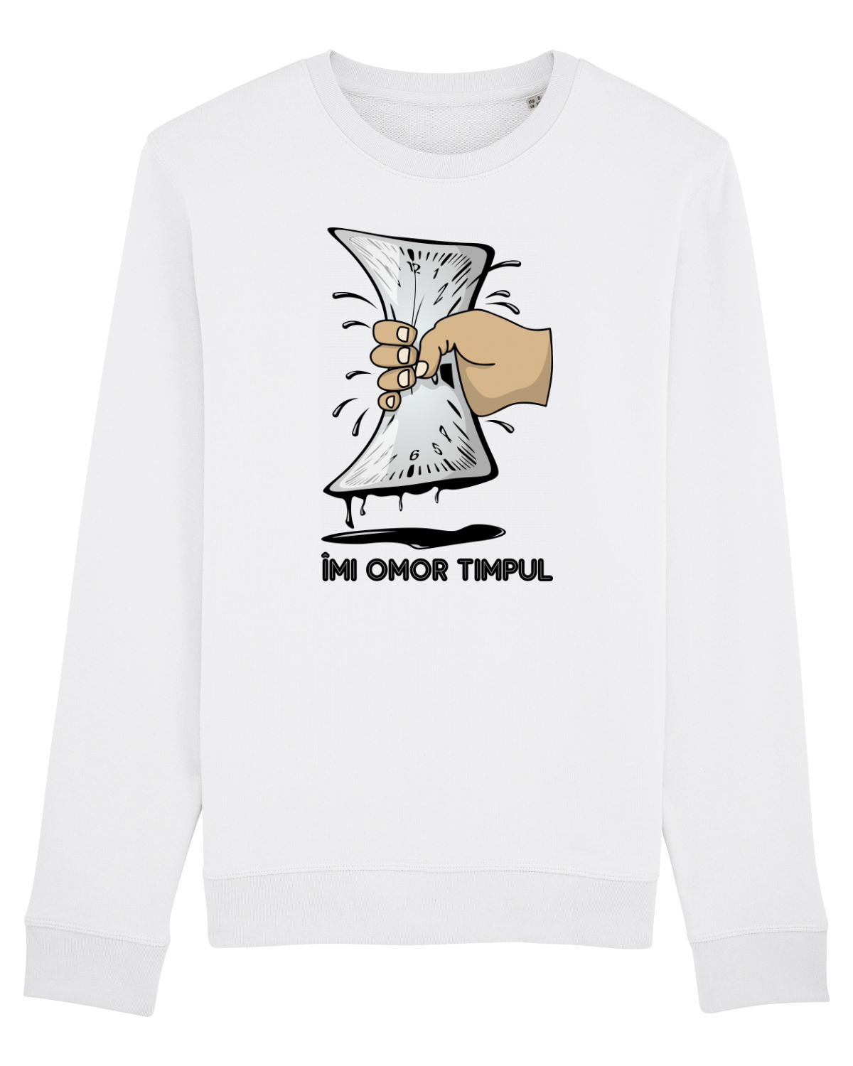 Bluză mânecă lungă Unisex Rise White