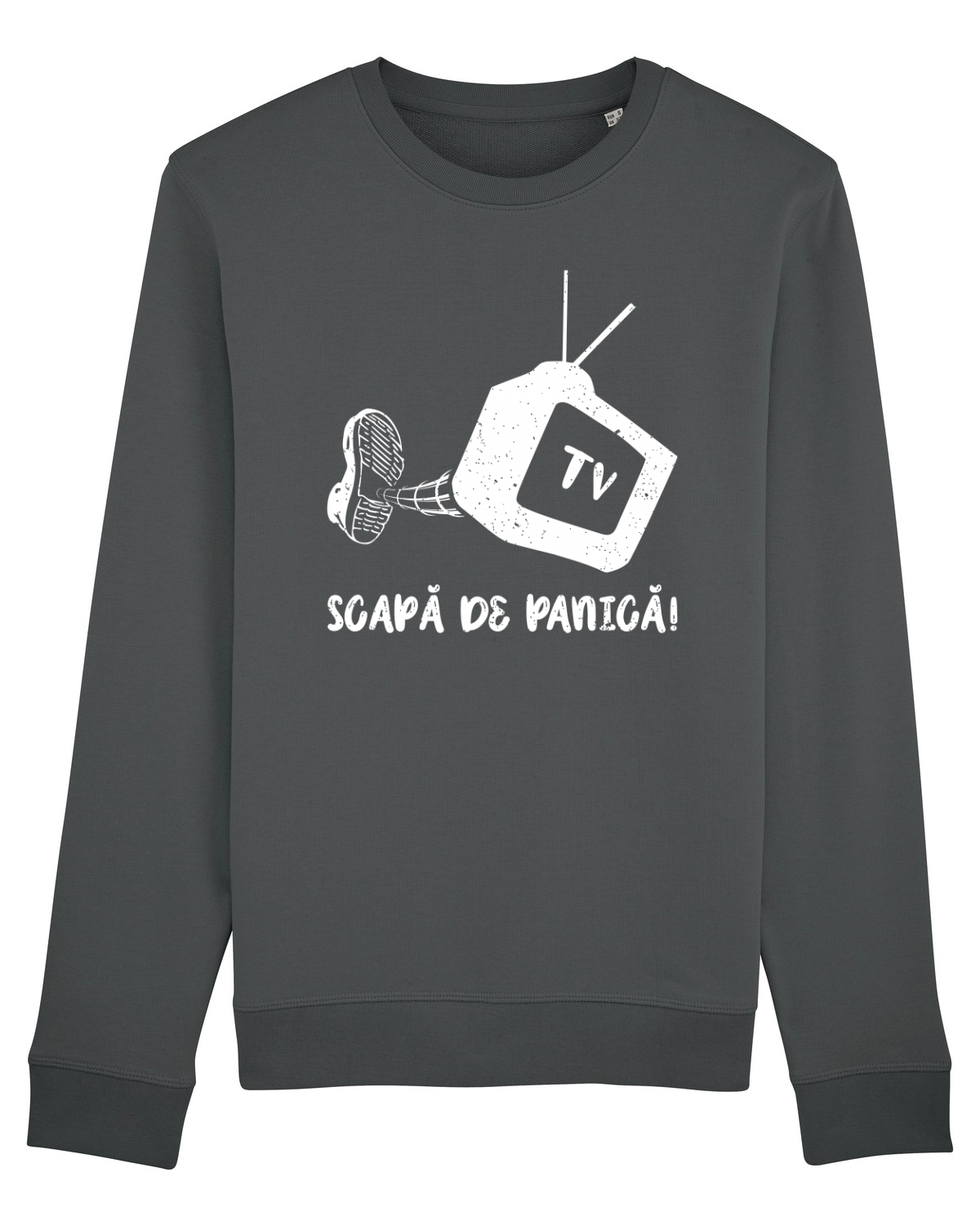 Bluză mânecă lungă Unisex Rise Anthracite