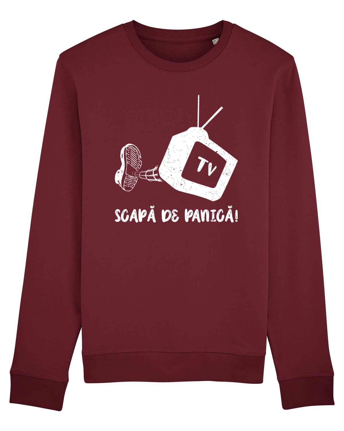 Bluză mânecă lungă Unisex Rise Burgundy