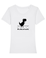 A chicat netu' Tricou mânecă scurtă guler larg fitted Damă Expresser