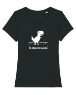 A chicat netu' Tricou mânecă scurtă guler larg fitted Damă Expresser