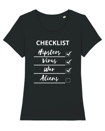 Checklist Hipsters Virus War Aliens Black