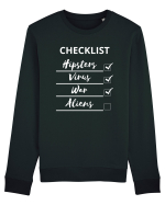 Checklist Hipsters Virus War Aliens Bluză mânecă lungă Unisex Rise