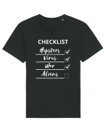 Checklist Hipsters Virus War Aliens Tricou mânecă scurtă Unisex Rocker