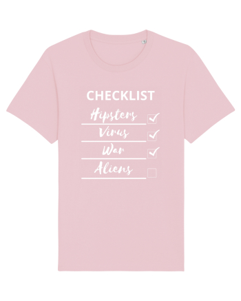 Checklist Hipsters Virus War Aliens Cotton Pink