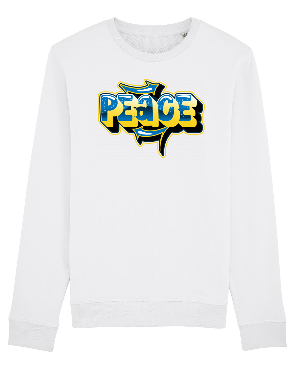 Bluză mânecă lungă Unisex Rise White