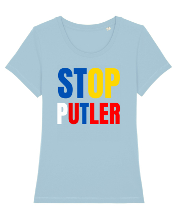 Stop Putler (Putin) Sky Blue