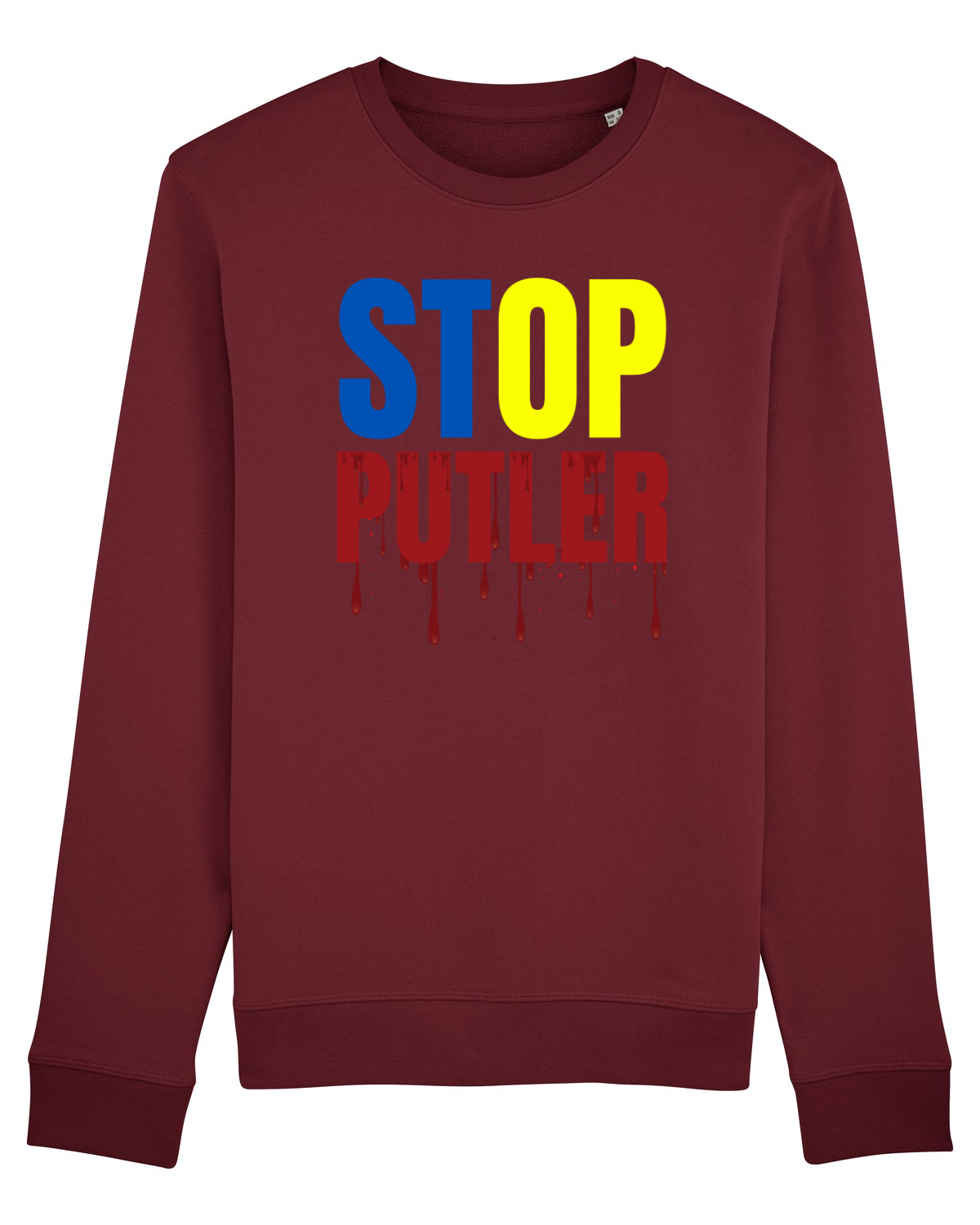 Bluză mânecă lungă Unisex Rise Burgundy