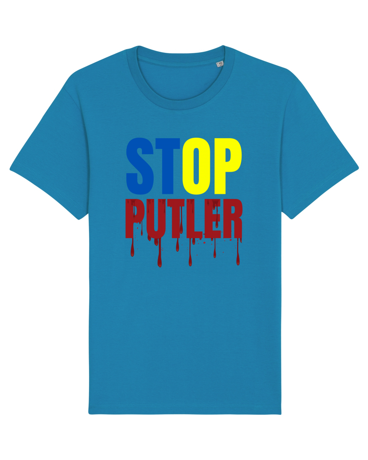 Tricou mânecă scurtă Unisex Rocker Azur