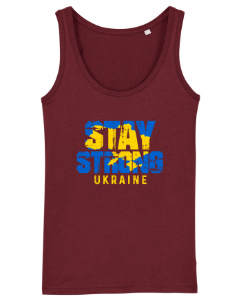 Stay Strong Ukraine Burgundy