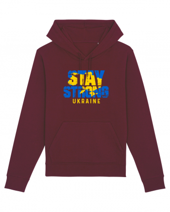 Stay Strong Ukraine Burgundy