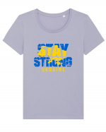 Stay Strong Ukraine Tricou mânecă scurtă guler larg fitted Damă Expresser