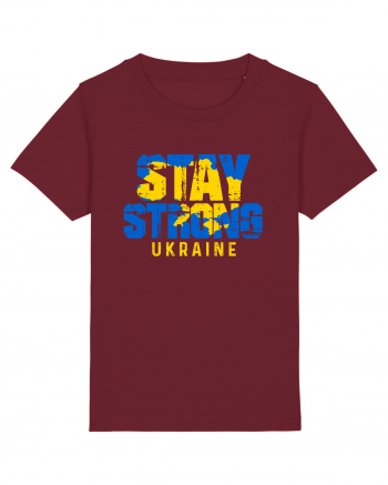 Stay Strong Ukraine Burgundy