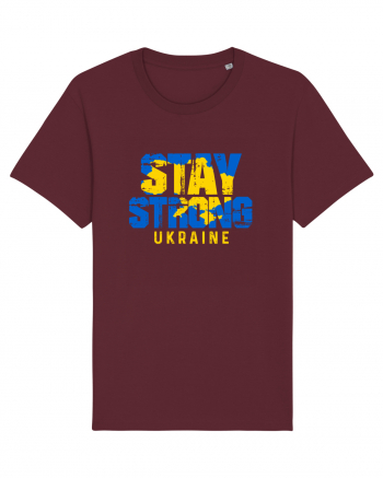 Stay Strong Ukraine Burgundy