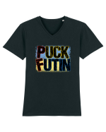Puck Futin | Support Ukraine Tricou mânecă scurtă guler V Bărbat Presenter