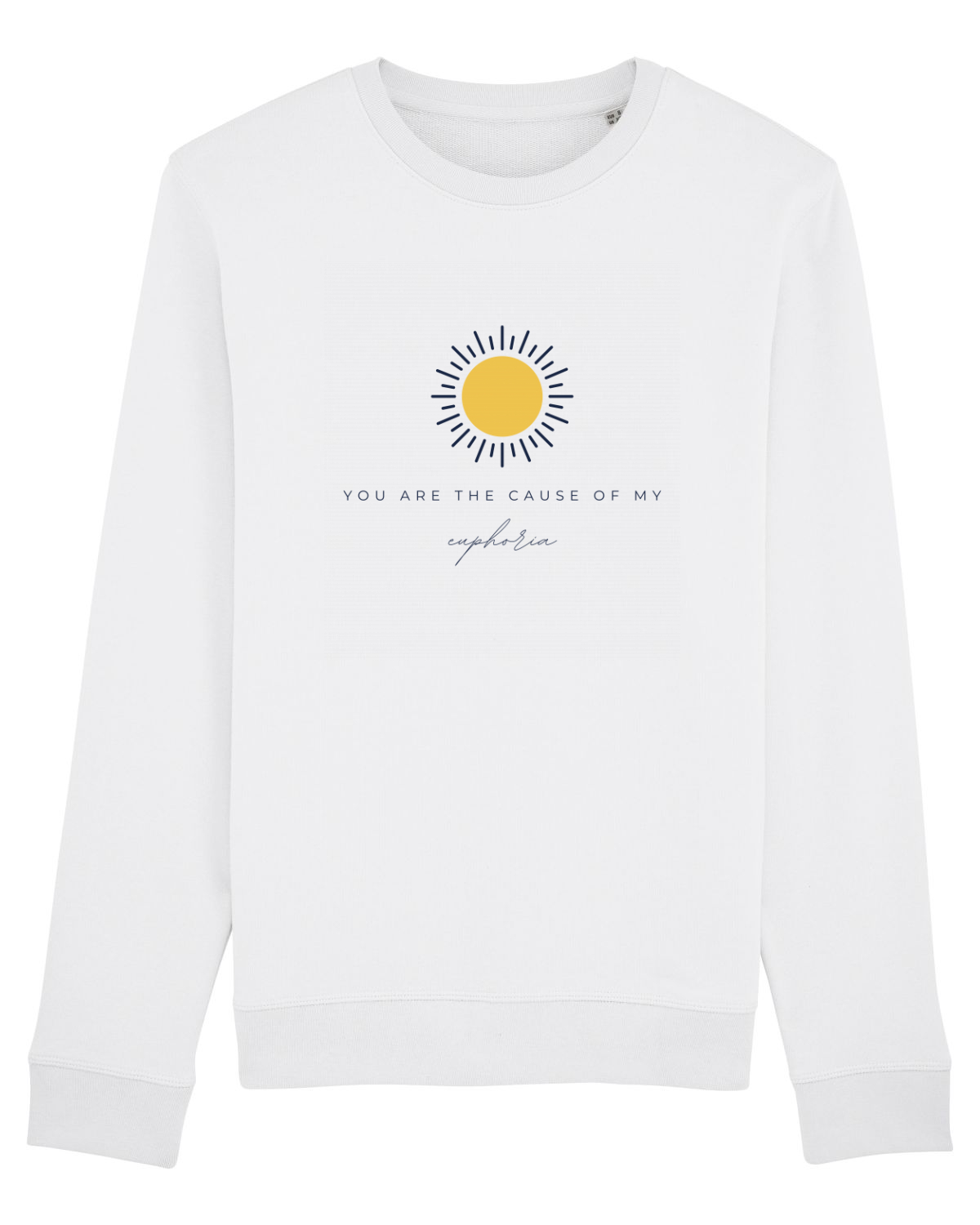 Bluză mânecă lungă Unisex Rise White